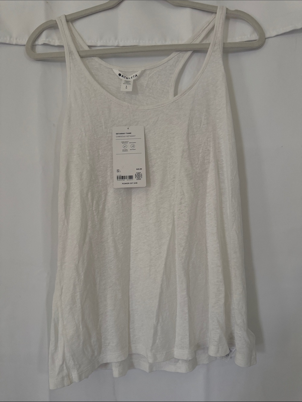 Athleta White Women's Scoop Neck Tank Top
